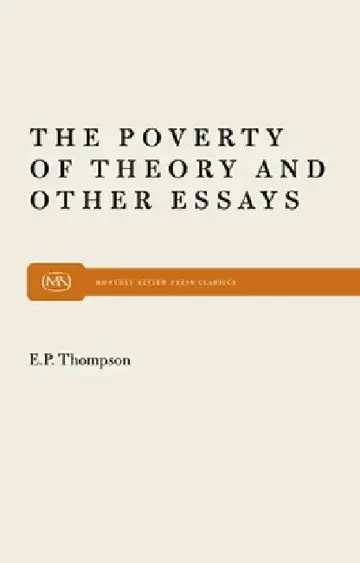 Cover of Poverty of Theory