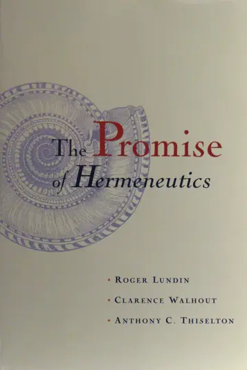 Cover of The Promise of Hermeneutics