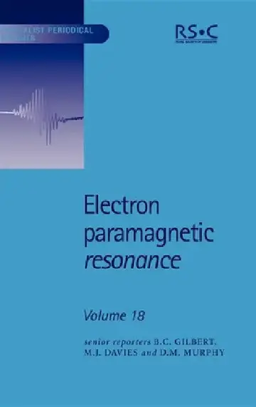 Cover of Electron Paramagnetic Resonance