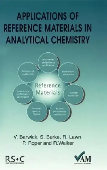 Cover of Applications of Reference Materials in Analytical Chemistry