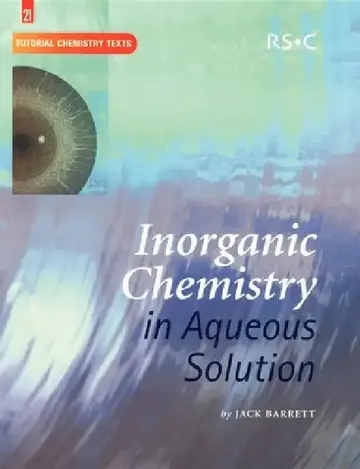 Cover of Inorganic Chemistry in Aqueous Solution