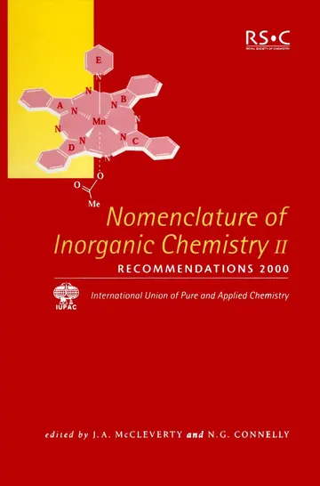Cover of Nomenclature of Inorganic Chemistry II