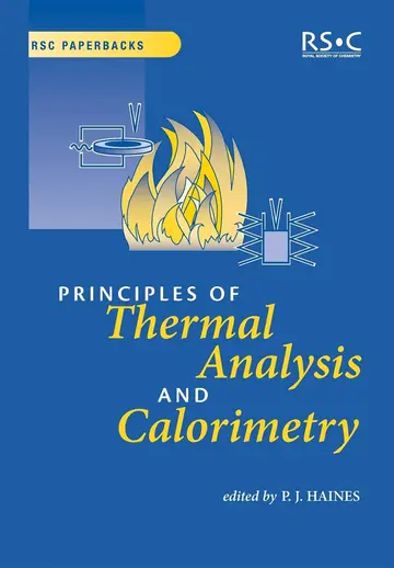 Cover of Principles of Thermal Analysis and Calorimetry