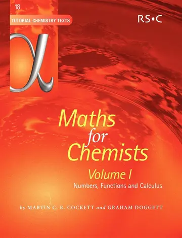Cover of Maths for Chemists