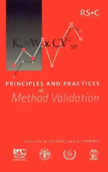 Cover of Principles and Practices of Method Validation