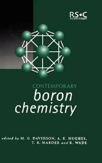 Cover of Contemporary Boron Chemistry