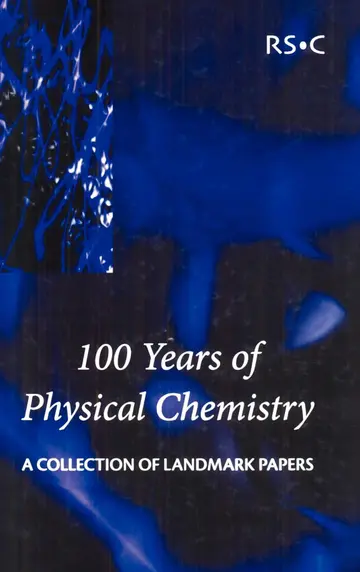 Cover of 100 Years of Physical Chemistry