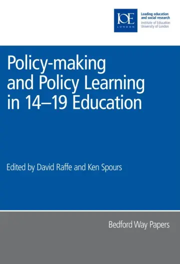 Cover of Policy-making and Policy Learning in 14-19 Education