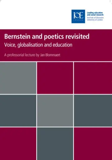 Cover of Bernstein and poetics revisited