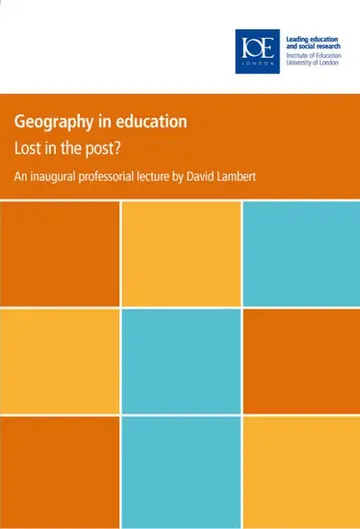 Cover of Geography in Education