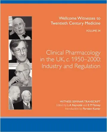 Cover of Clinical Pharmacology in the UK, C. 1950-2000