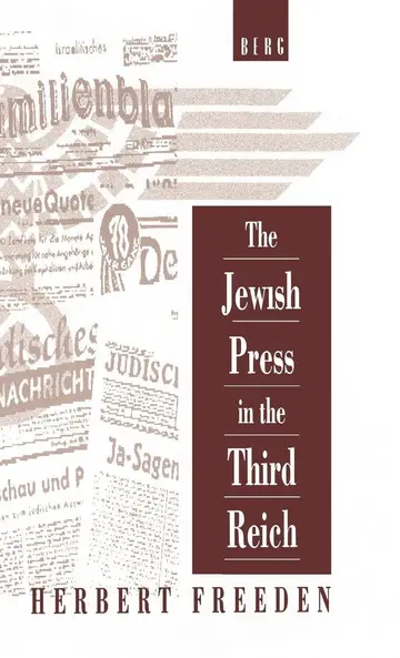Cover of The Jewish Press in the Third Reich