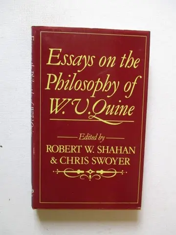 Cover of Essays on the Philosophy of W.V. Quine