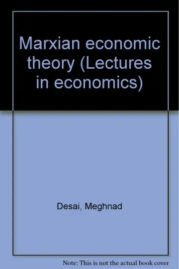 Cover of Marxian Economic Theory