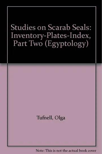 Cover of Scarab Seals and Their Contribution to History in the Second Millennium B.C. (v. 2)