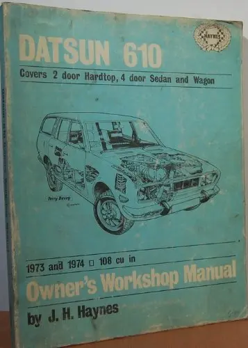 Cover of Datsun 160B/180B/180SSS Owner's Workshop Manual