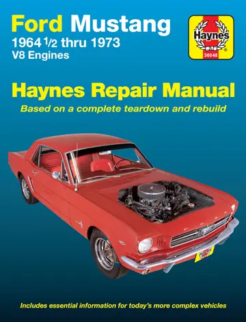 Cover of Ford Mustang, Mach 1, GT, Shelby, & Boss V-8 (1964-1973) Haynes Repair Manual (USA)