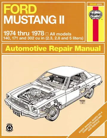 Cover of Ford Mustang II, 1974-1978