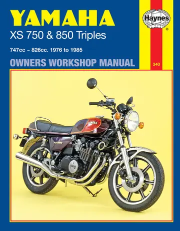 Cover of Yamaha XS750 and 850 Triples Owners Workshop Manual