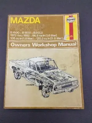 Cover of Mazda Pick-up Owner's Workshop Manual