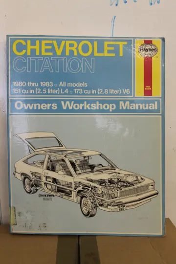 Cover of Chevrolet Citation 1980-83 Owner's Workshop Manual