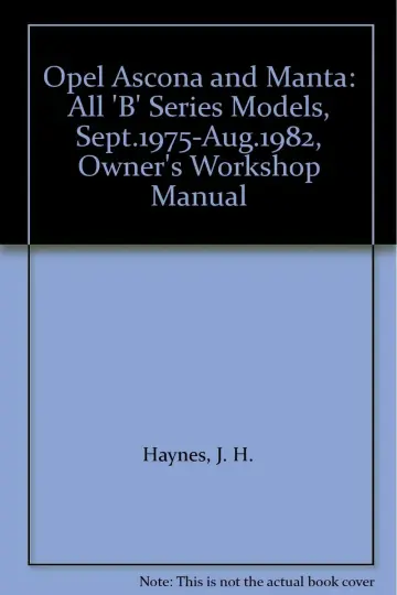 Cover of Opel Ascona and Manta
