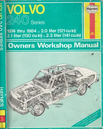 Cover of Volvo 240 Series Owners Workshop Manual, 1974-1984
