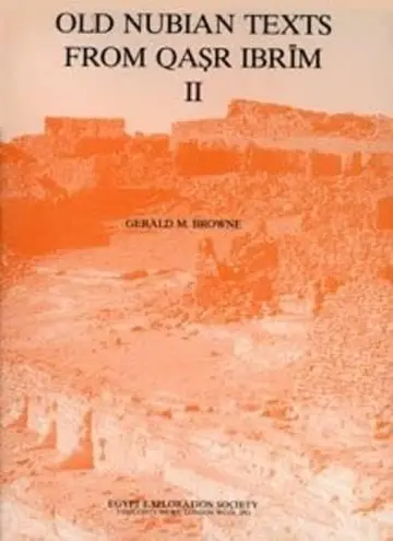 Cover of Old Nubian Texts from Qasr Ibrim