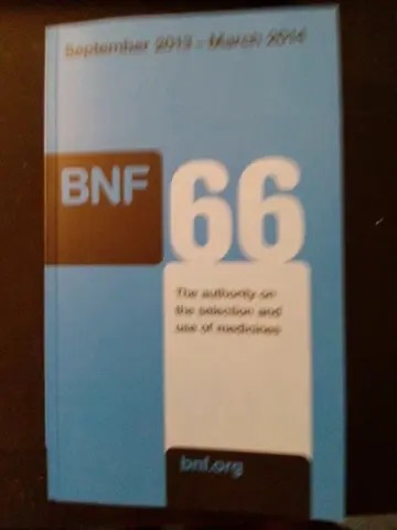 Cover of British National Formulary (Bnf 66)