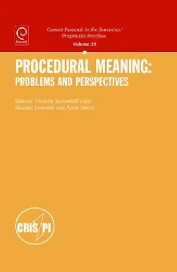 Cover of Procedural Meaning