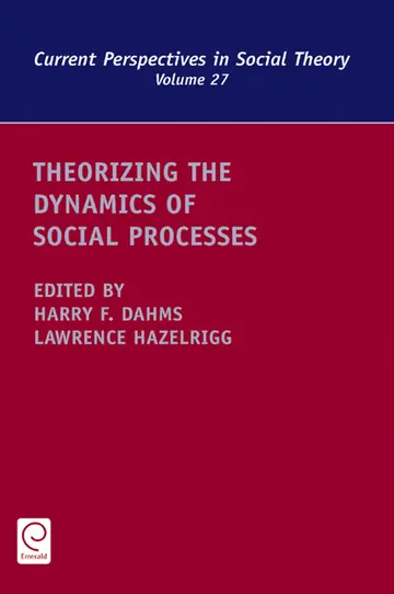 Cover of Theorizing the Dynamics of Social Processes