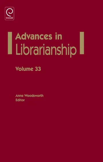 Cover of Advances in Librarianship