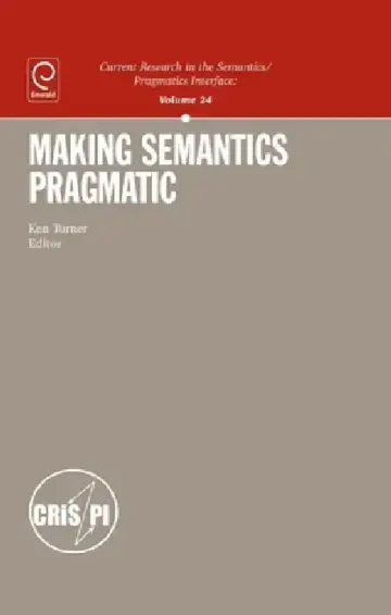 Cover of Making Semantics Pragmatic
