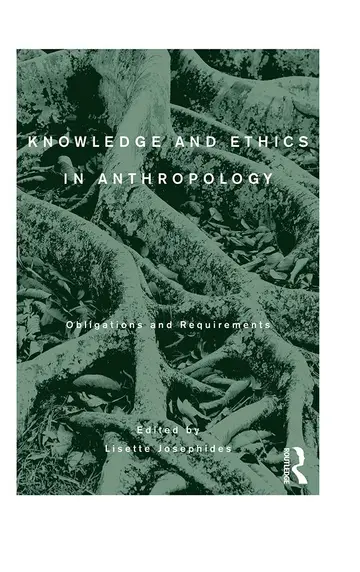 Cover of Knowledge and Ethics in Anthropology