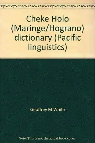 Cover of Cheke Holo (Maringe/Hograno) dictionary