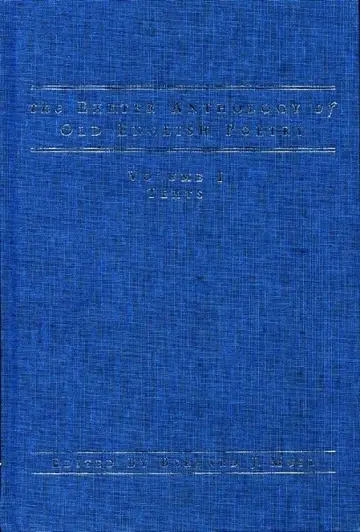 Cover of The Exeter Anthology of Old English Poetry