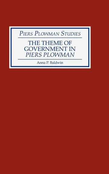 Cover of The Theme of Government in Piers Plowman