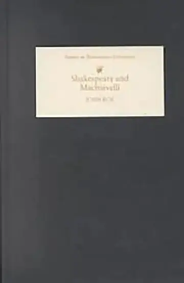 Cover of Shakespeare and Machiavelli
