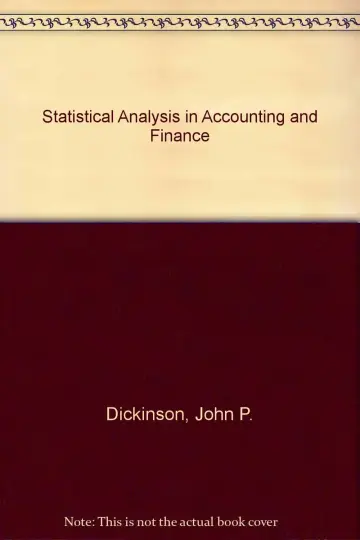 Cover of Statistical Analysis in Accounting and Finance