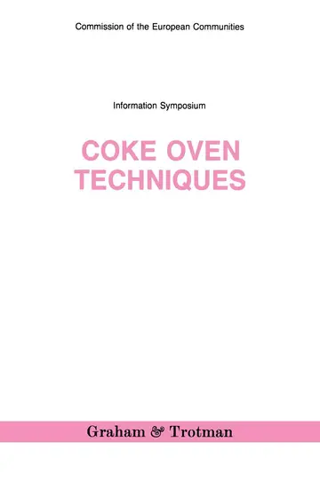 Cover of Coke Oven Techniques