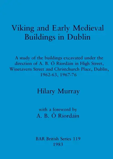 Cover of Viking and early medieval buildings in Dublin