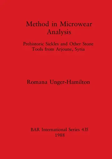 Cover of Method in Microwear Analysis