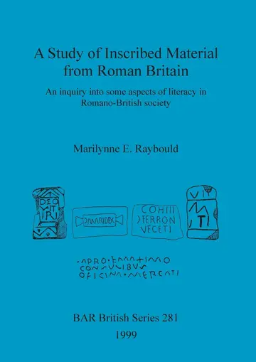 Cover of A Study of Inscribed Material from Roman Britain