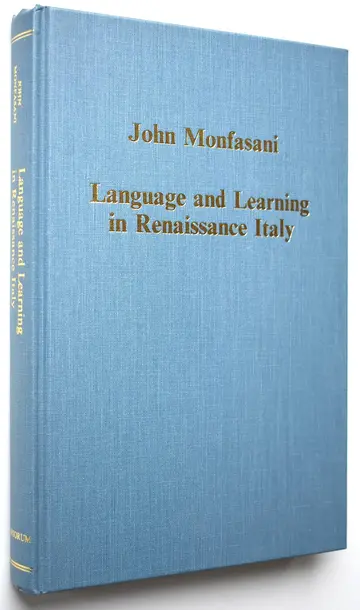 Cover of Language and Learning in Renaissance Italy