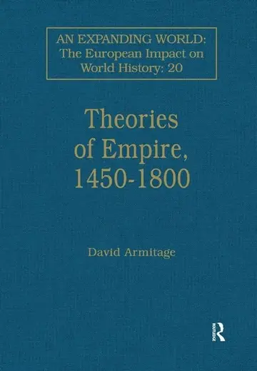 Cover of Theories of Empire, 1450-1800