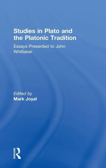 Cover of Studies in Plato and the Platonic Tradition