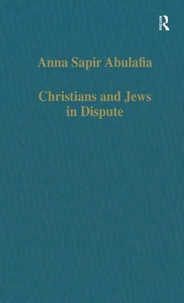 Cover of Christians and Jews in Dispute