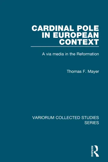 Cover of Cardinal Pole in Europe Context