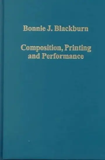 Cover of Composition, Printing and Performance