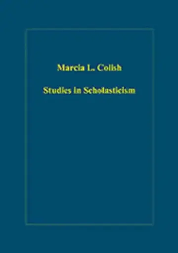 Cover of Studies in Scholasticism